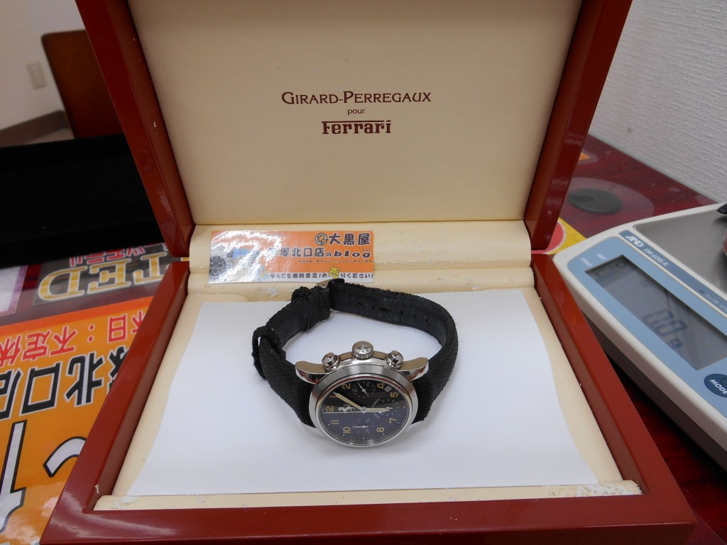Girard Perregaux　ジラール・ペルゴ　フェラーリ　お買取させていただきました。当店は海外のさまざまな時計メーカーの査定に対応可能です！